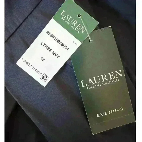 Lauren Ralph Lauren Navy Evening Flare Silhouette Skirt 
Size 16 - Picture 11 of 12